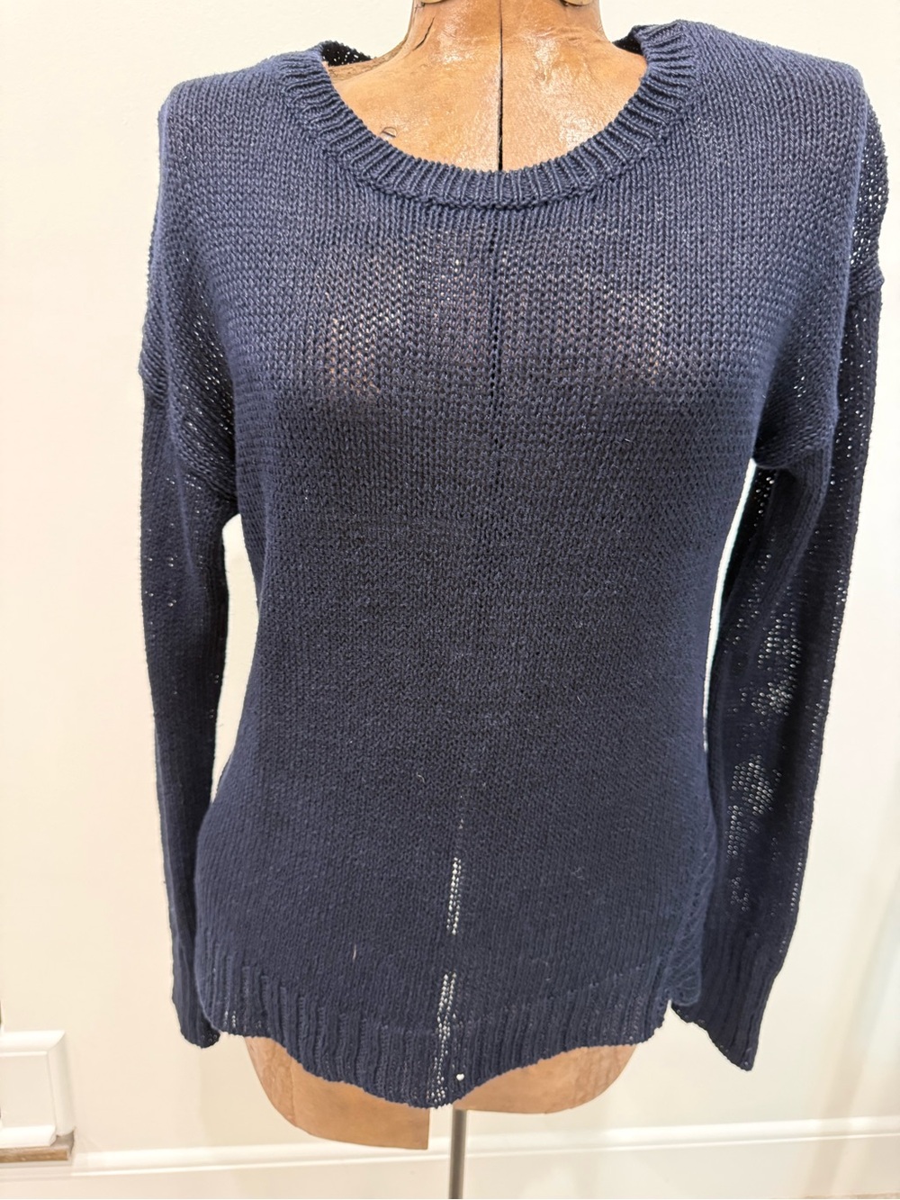 J. Crew Navy Lightweight Crewneck Sweater